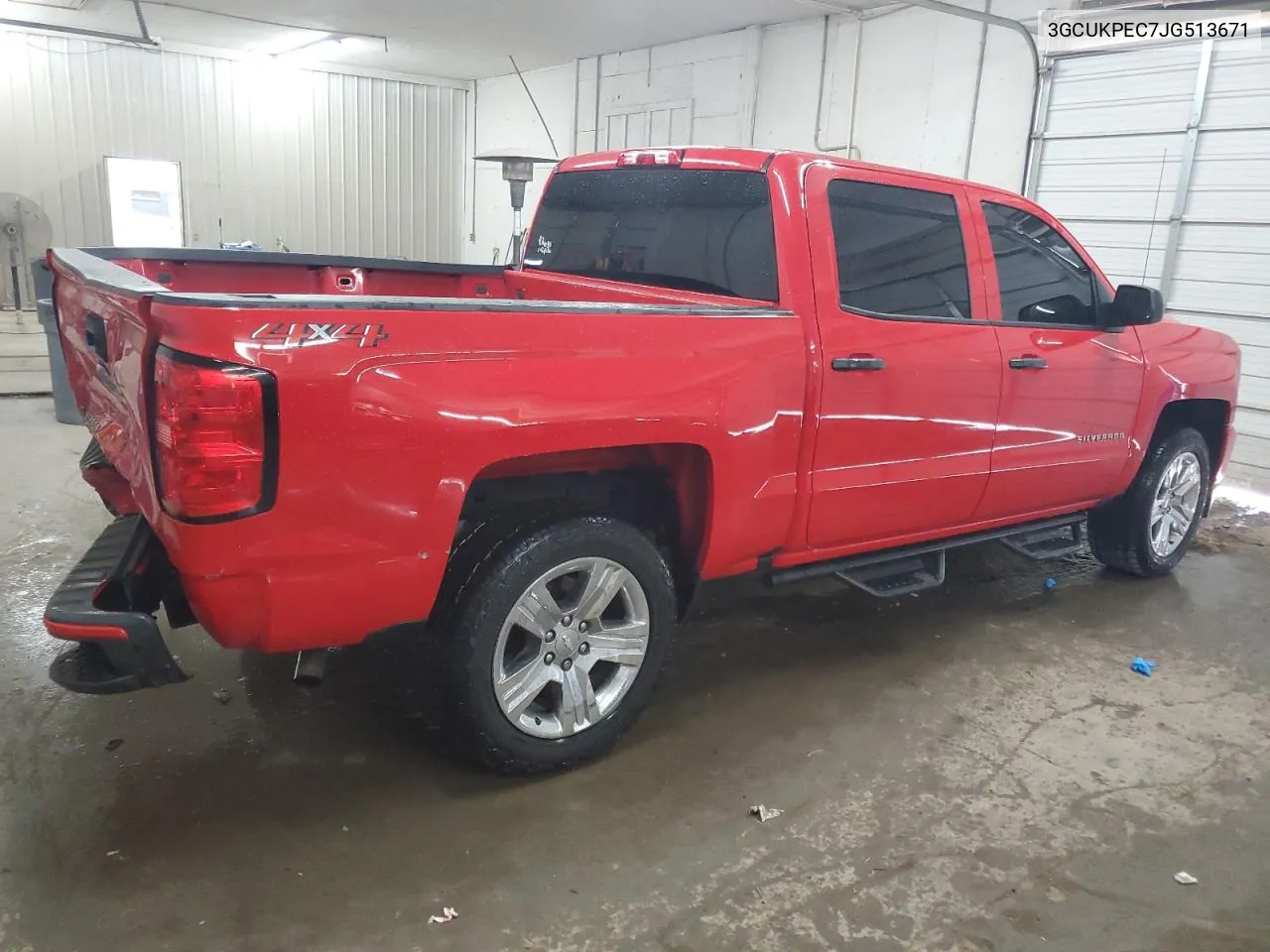 2018 Chevrolet Silverado K1500 Custom VIN: 3GCUKPEC7JG513671 Lot: 71648754