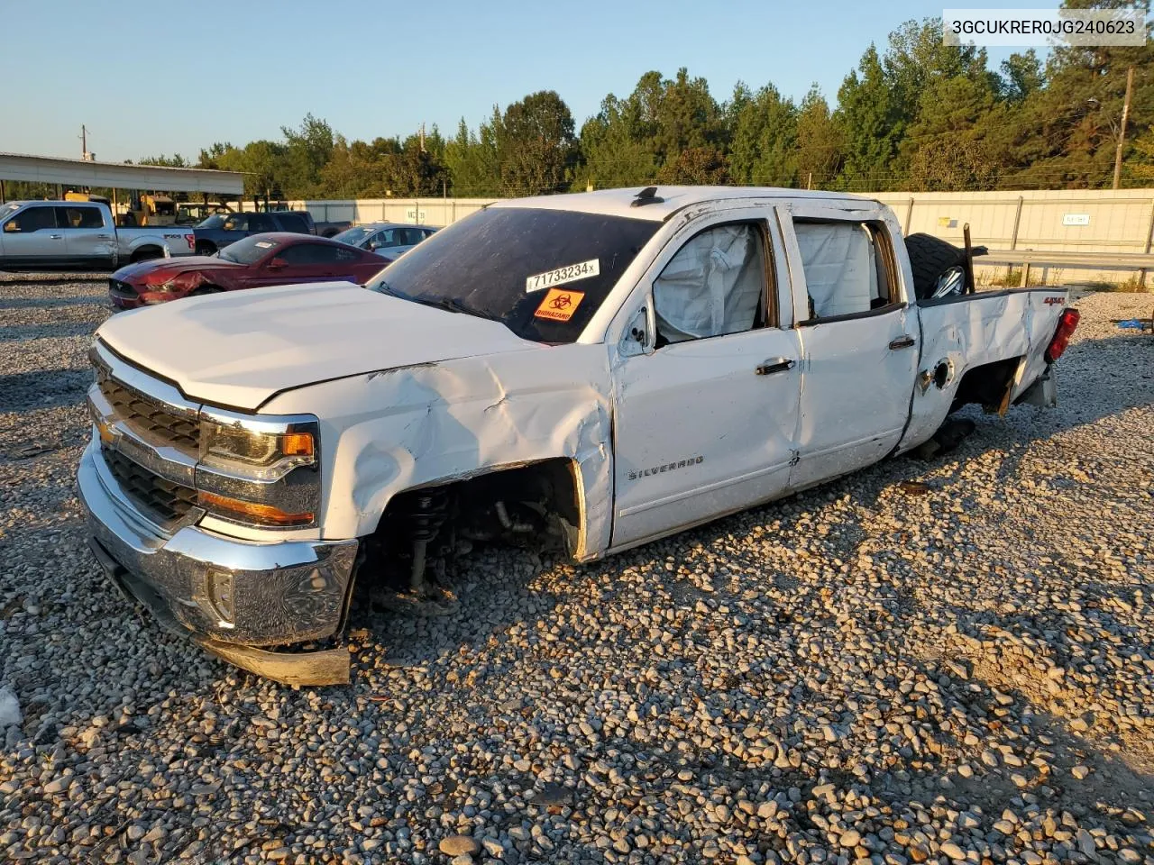 2018 Chevrolet Silverado K1500 Lt VIN: 3GCUKRER0JG240623 Lot: 71733234