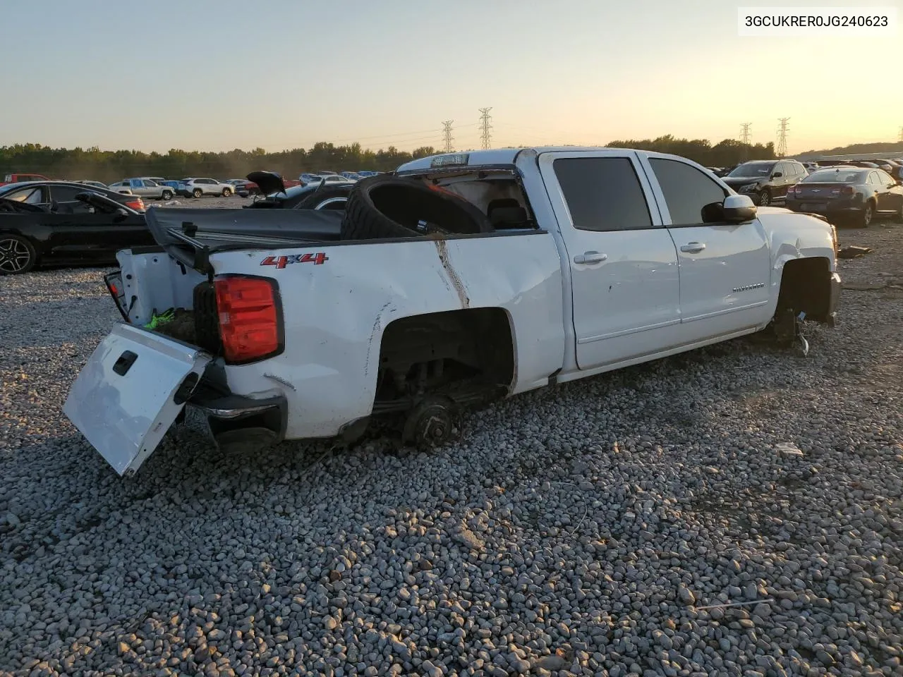 2018 Chevrolet Silverado K1500 Lt VIN: 3GCUKRER0JG240623 Lot: 71733234