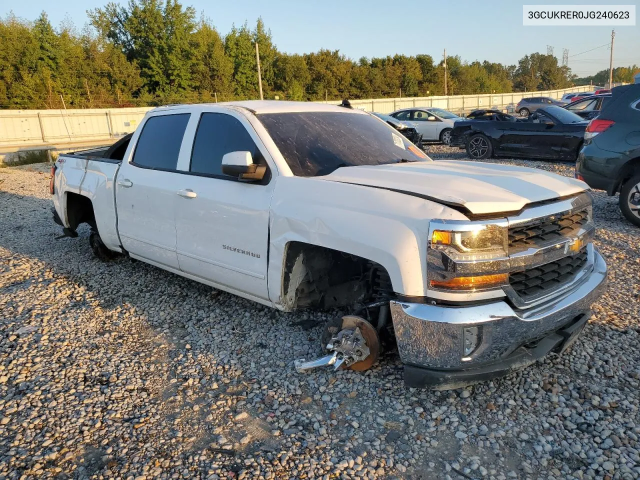 2018 Chevrolet Silverado K1500 Lt VIN: 3GCUKRER0JG240623 Lot: 71733234