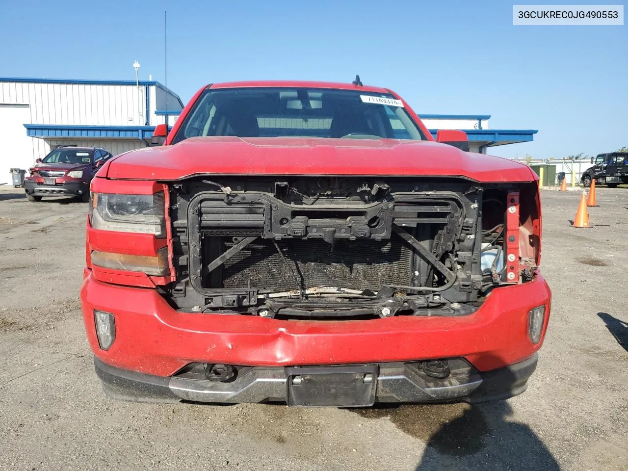 2018 Chevrolet Silverado K1500 Lt VIN: 3GCUKREC0JG490553 Lot: 71749374