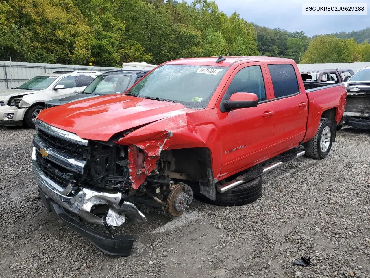 2018 Chevrolet Silverado K1500 Lt VIN: 3GCUKREC2JG629288 Lot: 71816034