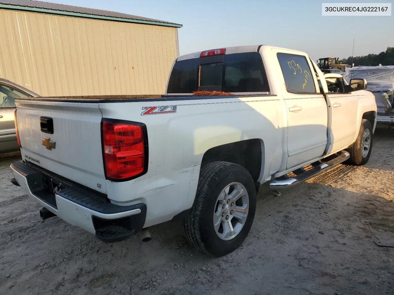 2018 Chevrolet Silverado K1500 Lt VIN: 3GCUKREC4JG222167 Lot: 72323374