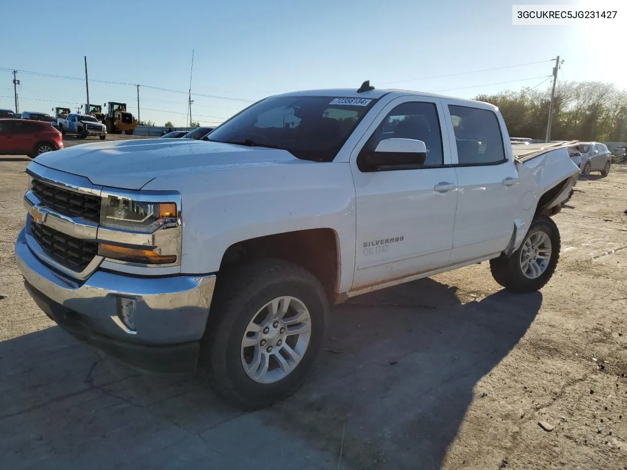 2018 Chevrolet Silverado K1500 Lt VIN: 3GCUKREC5JG231427 Lot: 72356134