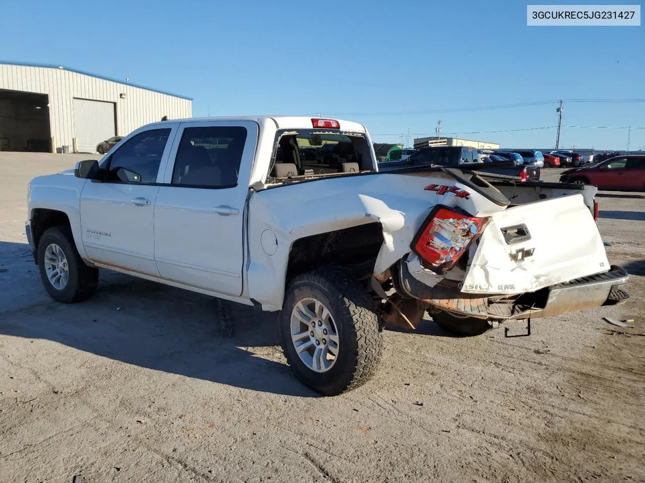 2018 Chevrolet Silverado K1500 Lt VIN: 3GCUKREC5JG231427 Lot: 72356134