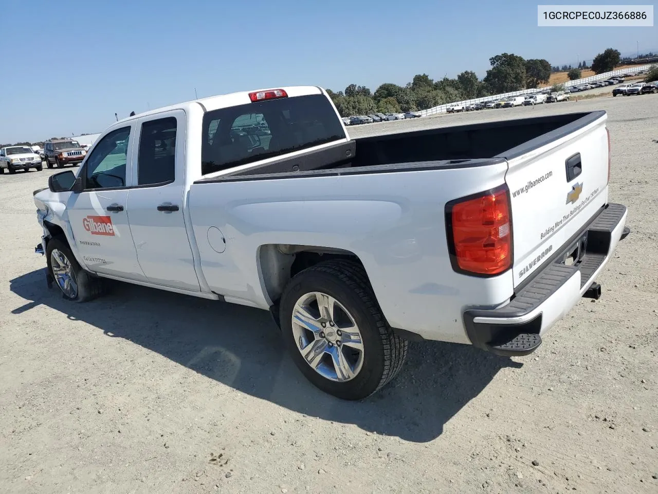 2018 Chevrolet Silverado C1500 Custom VIN: 1GCRCPEC0JZ366886 Lot: 72462304