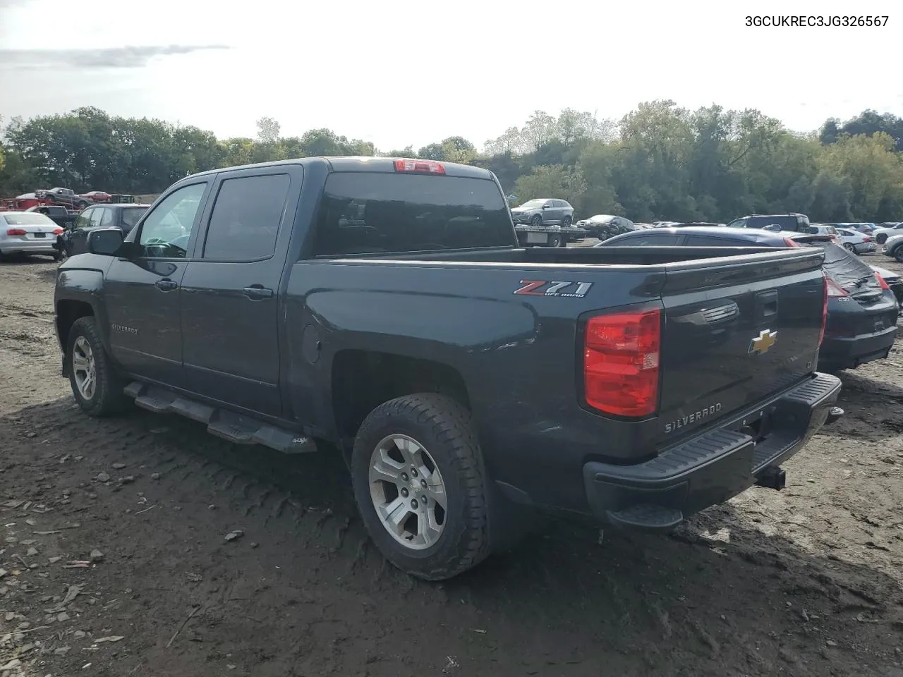 2018 Chevrolet Silverado K1500 Lt VIN: 3GCUKREC3JG326567 Lot: 72495044