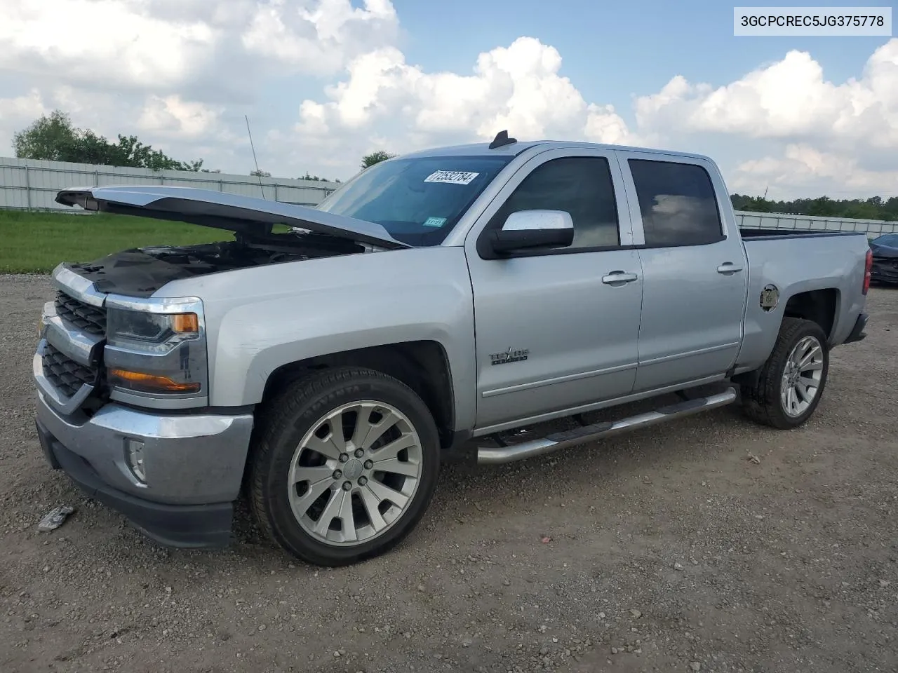 2018 Chevrolet Silverado C1500 Lt VIN: 3GCPCREC5JG375778 Lot: 72532784