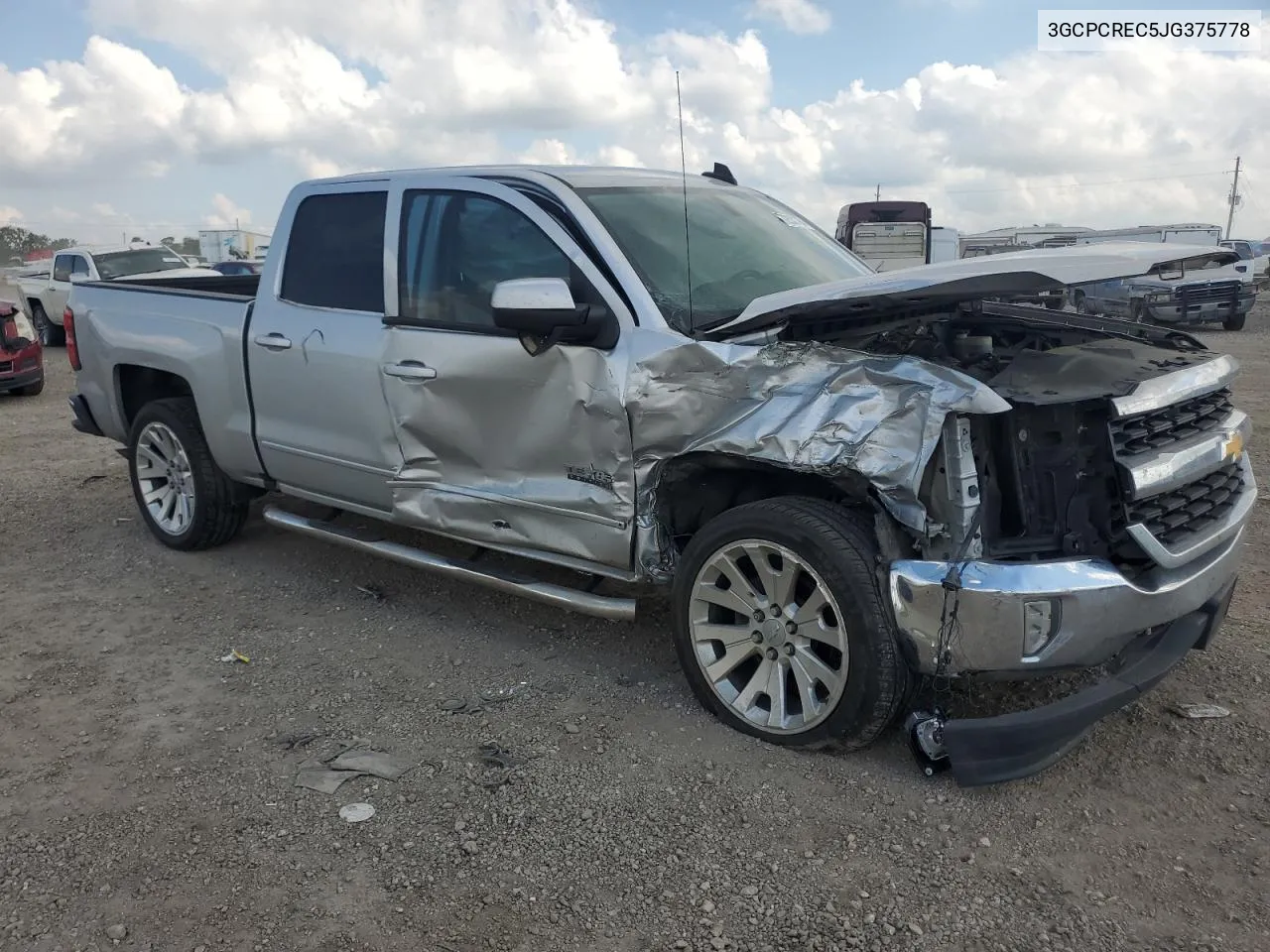 2018 Chevrolet Silverado C1500 Lt VIN: 3GCPCREC5JG375778 Lot: 72532784