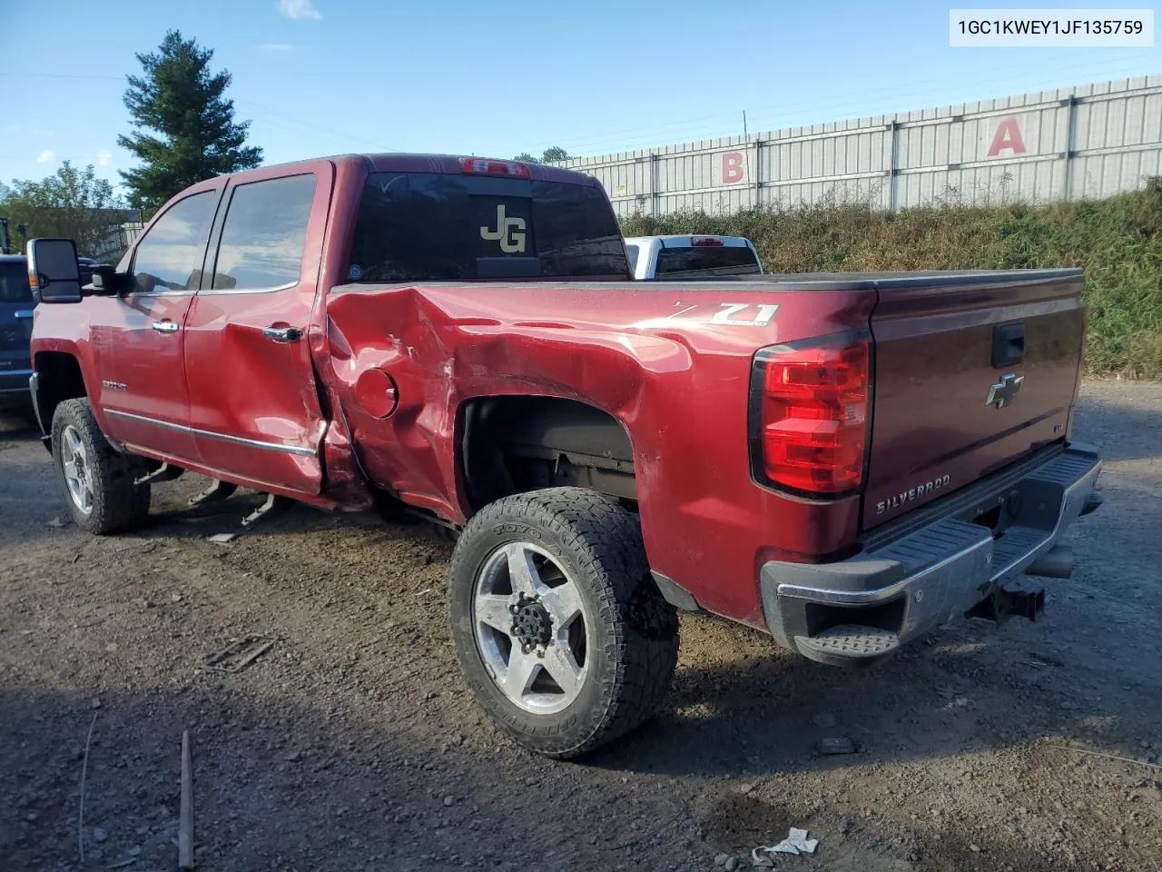 2018 Chevrolet Silverado K2500 Heavy Duty Ltz VIN: 1GC1KWEY1JF135759 Lot: 72585084