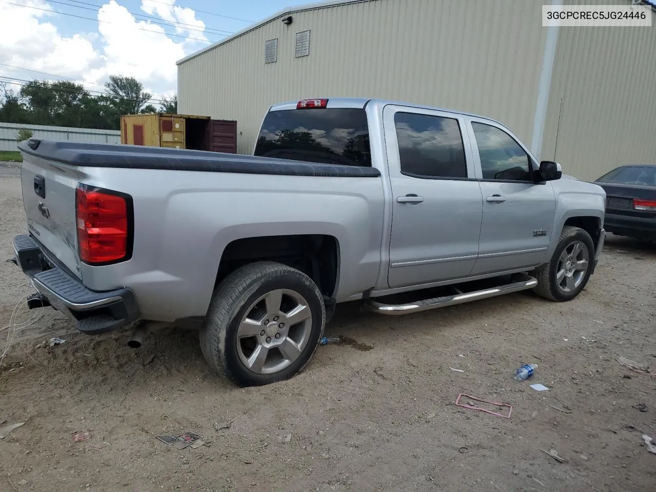 2018 Chevrolet Silverado C1500 Lt VIN: 3GCPCREC5JG24446 Lot: 72723894