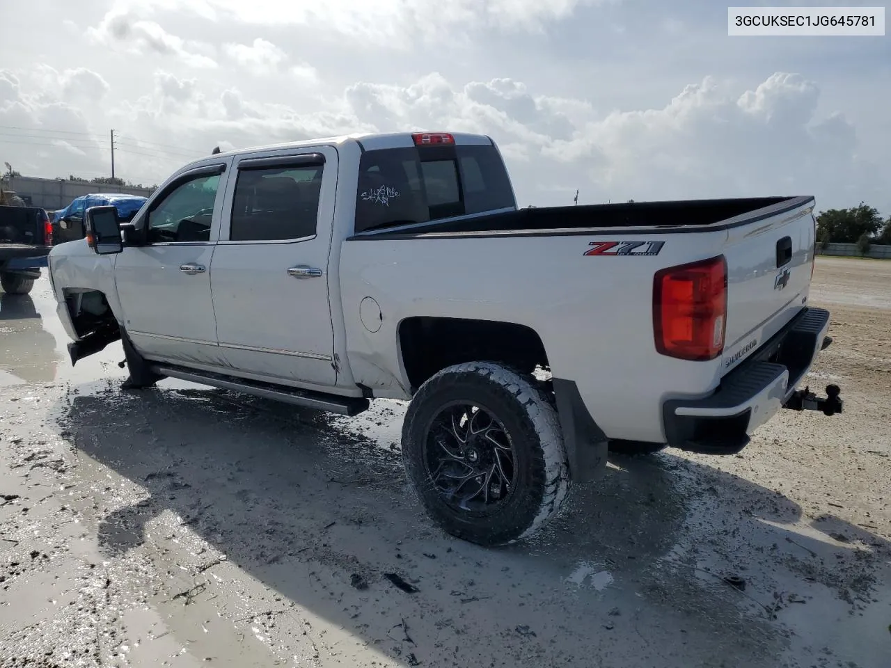 2018 Chevrolet Silverado K1500 Ltz VIN: 3GCUKSEC1JG645781 Lot: 72770564