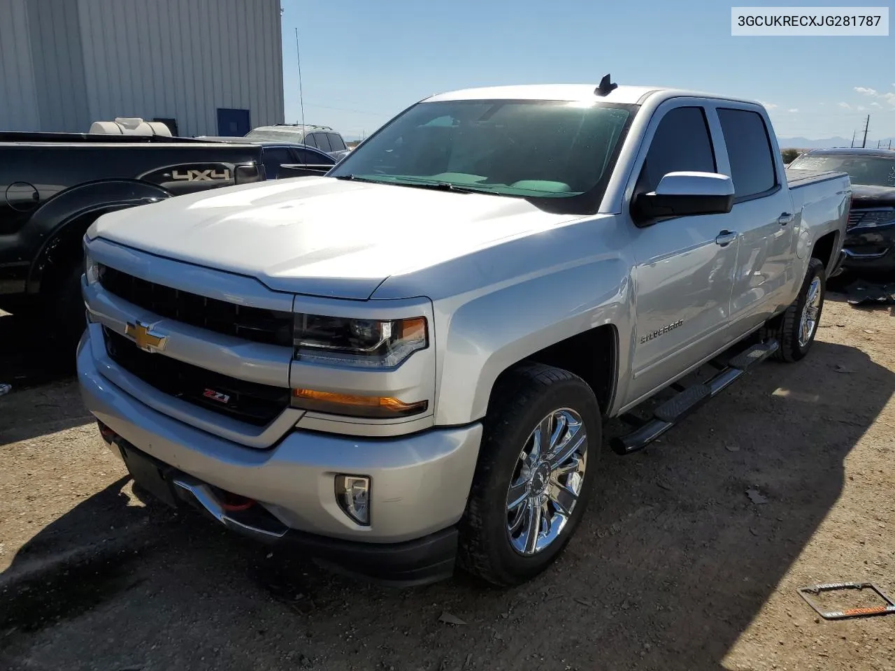 2018 Chevrolet Silverado K1500 Lt VIN: 3GCUKRECXJG281787 Lot: 72825244