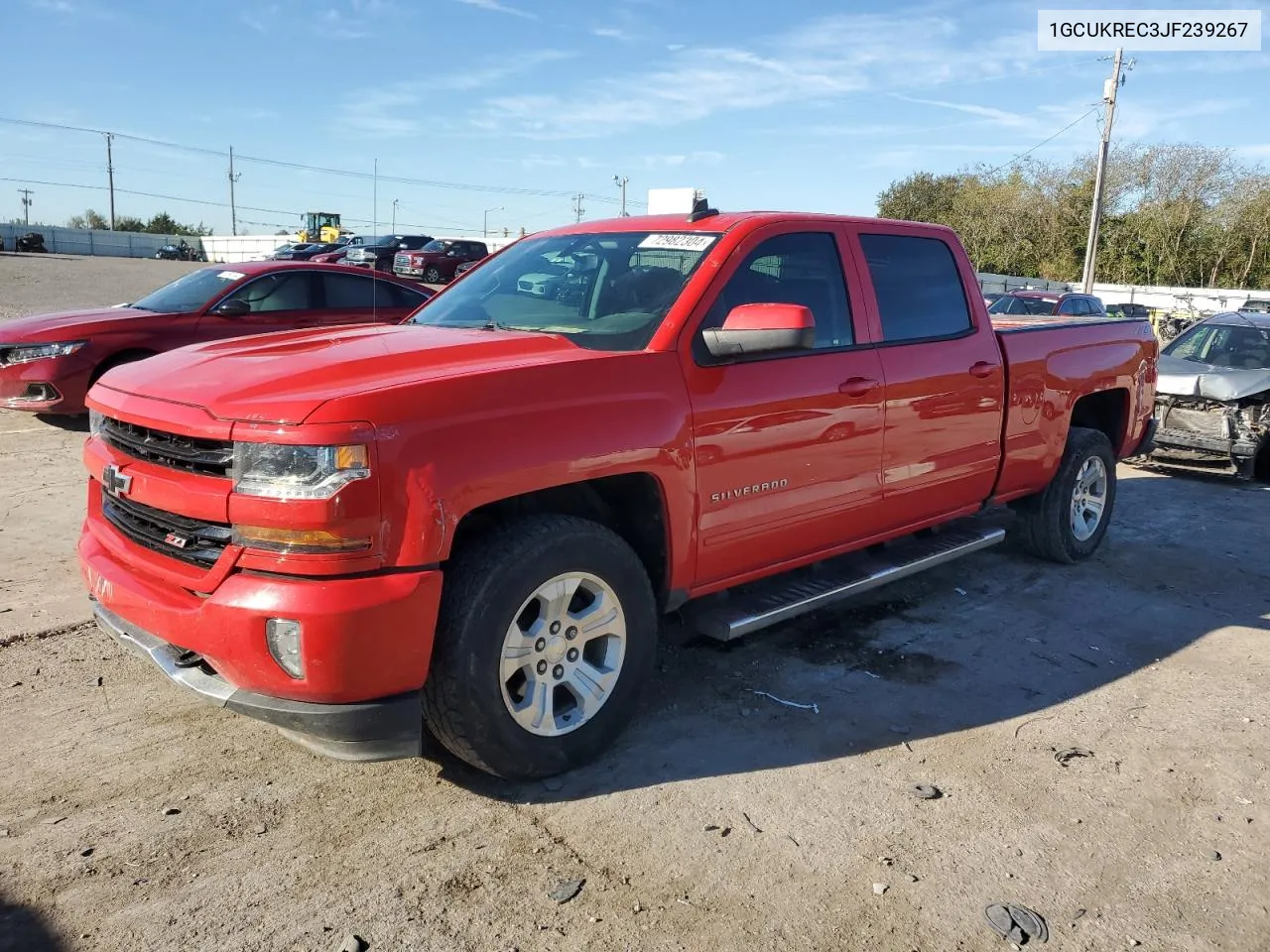 2018 Chevrolet Silverado K1500 Lt VIN: 1GCUKREC3JF239267 Lot: 72982304