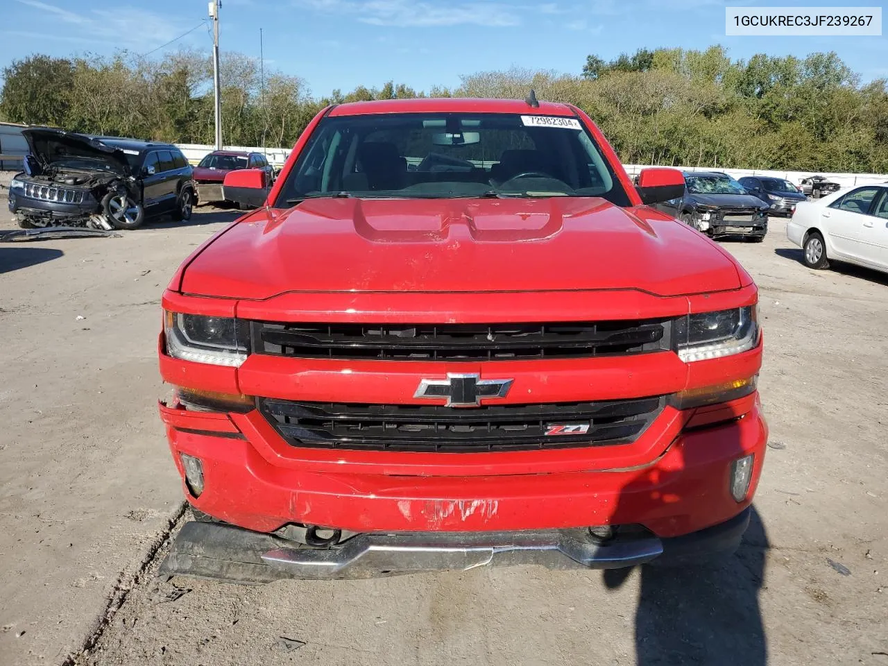 2018 Chevrolet Silverado K1500 Lt VIN: 1GCUKREC3JF239267 Lot: 72982304