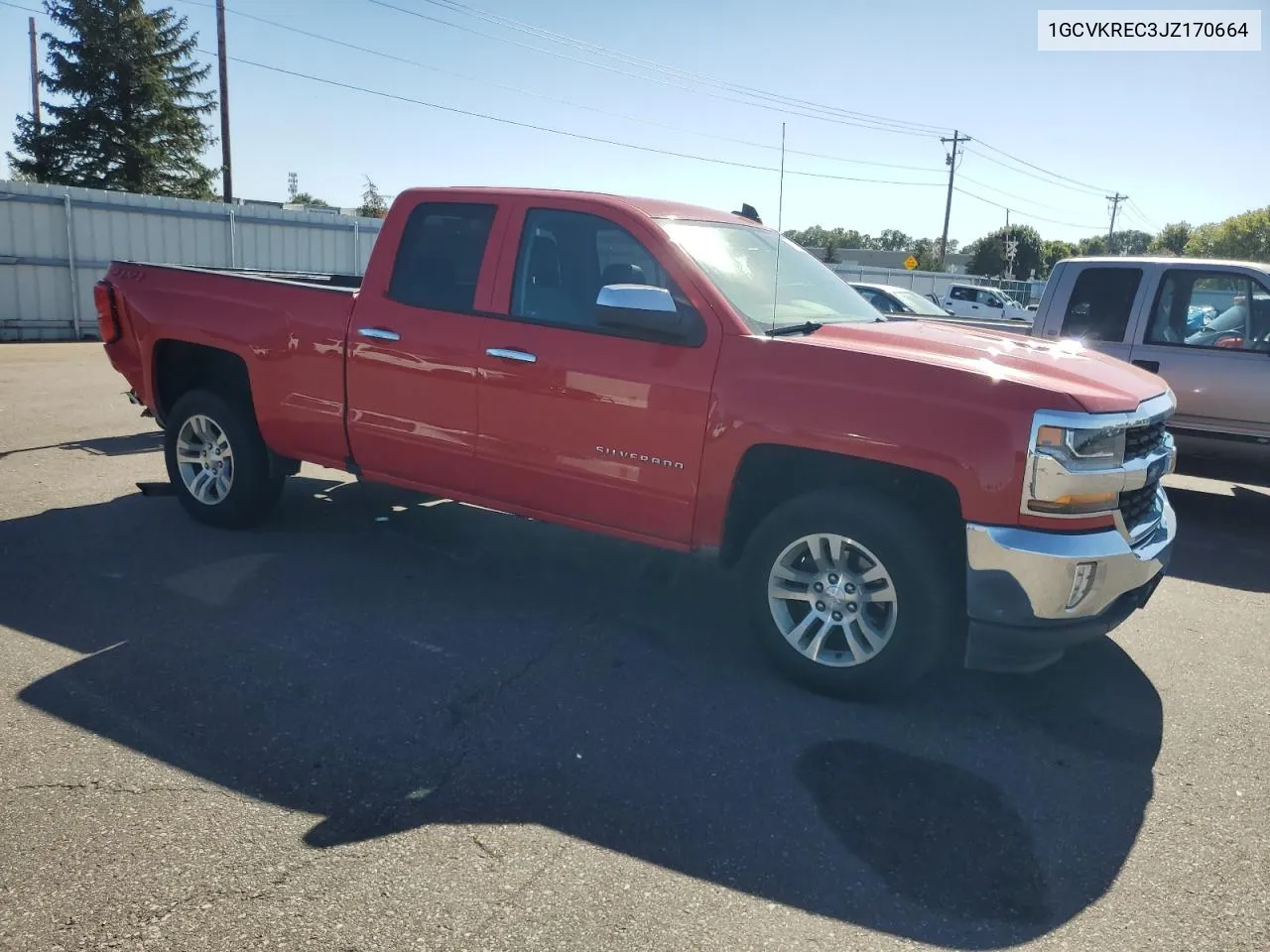 2018 Chevrolet Silverado K1500 Lt VIN: 1GCVKREC3JZ170664 Lot: 73166174