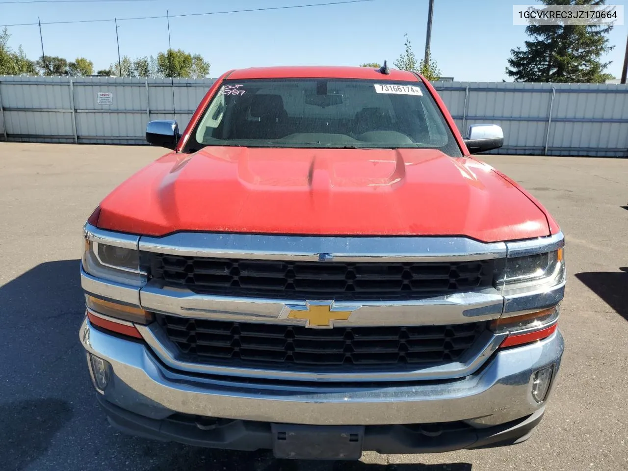 2018 Chevrolet Silverado K1500 Lt VIN: 1GCVKREC3JZ170664 Lot: 73166174