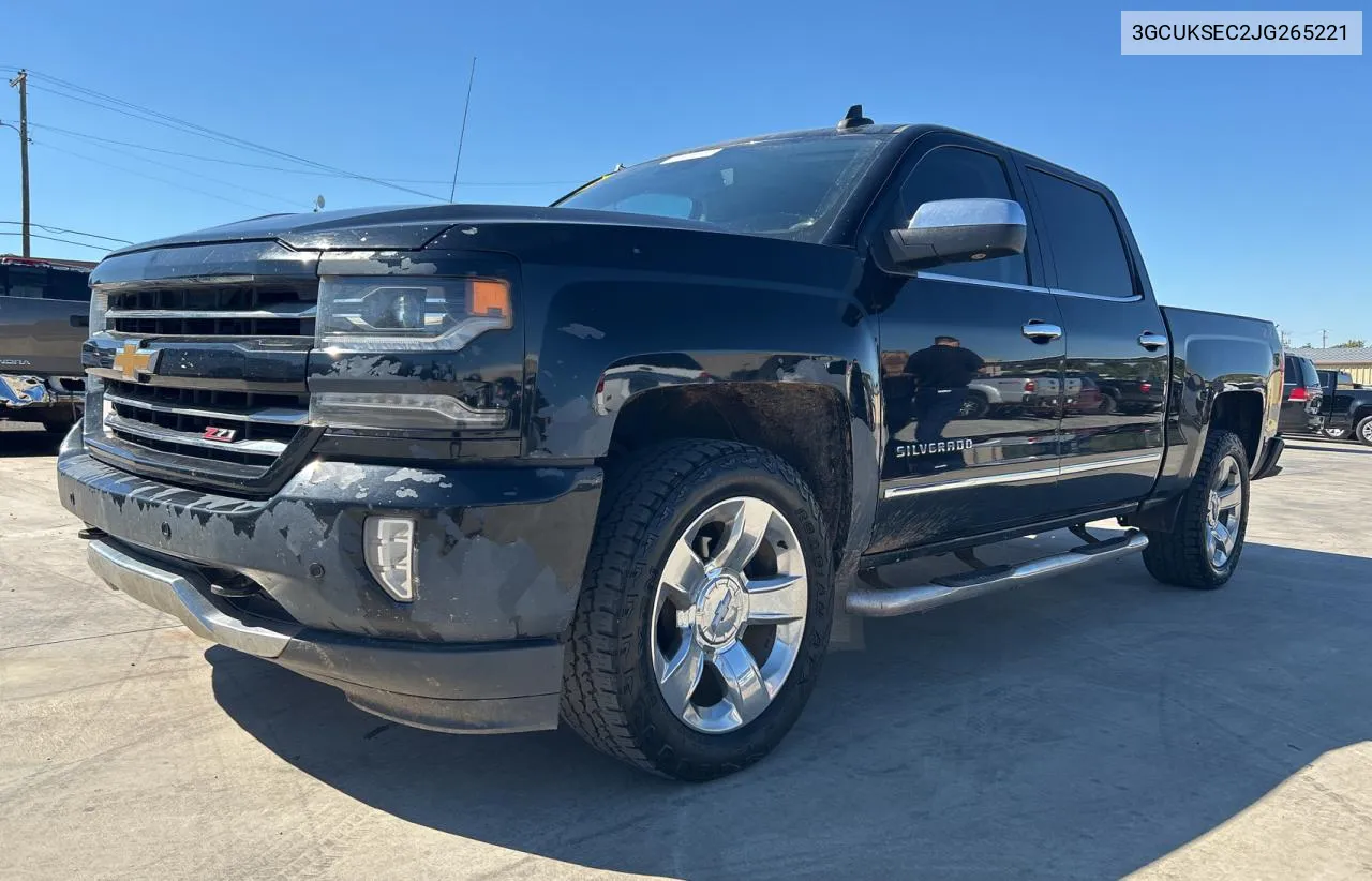 3GCUKSEC2JG265221 2018 Chevrolet Silverado K1500 Ltz