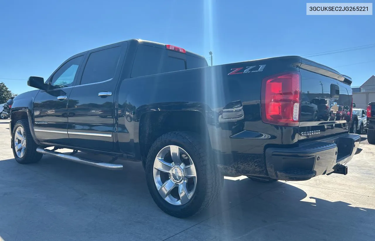 3GCUKSEC2JG265221 2018 Chevrolet Silverado K1500 Ltz