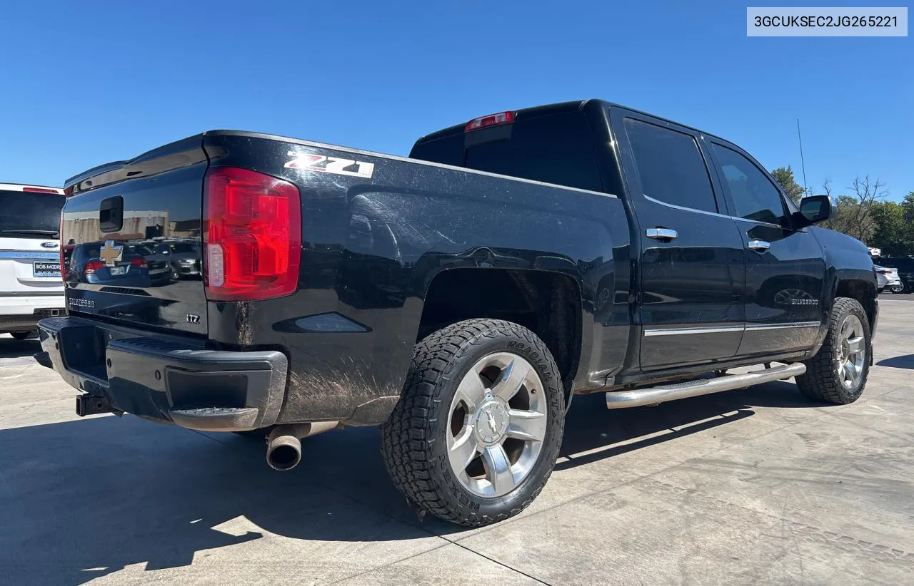 2018 Chevrolet Silverado K1500 Ltz VIN: 3GCUKSEC2JG265221 Lot: 73342004