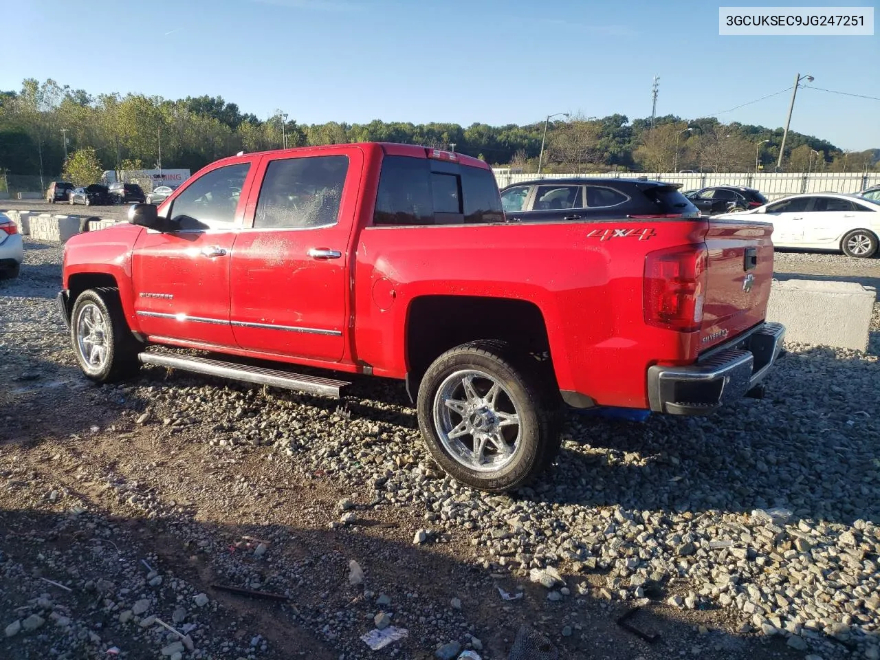 2018 Chevrolet Silverado K1500 Ltz VIN: 3GCUKSEC9JG247251 Lot: 73354304