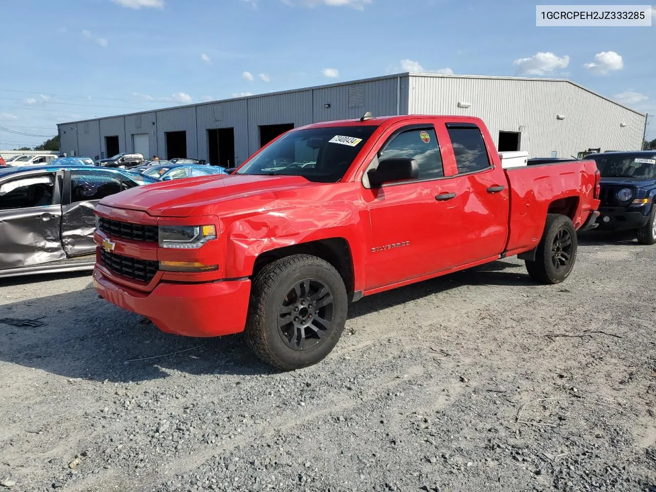 2018 Chevrolet Silverado C1500 Custom VIN: 1GCRCPEH2JZ333285 Lot: 73400434