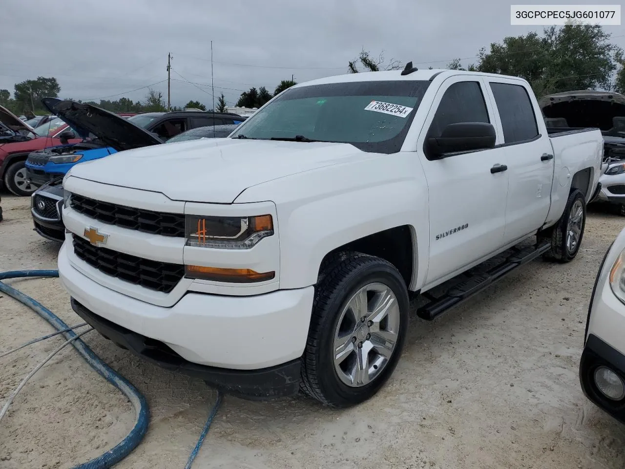 2018 Chevrolet Silverado C1500 Custom VIN: 3GCPCPEC5JG601077 Lot: 73682254