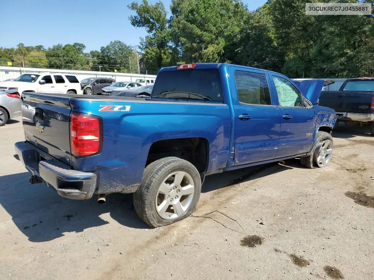 2018 Chevrolet Silverado K1500 Lt VIN: 3GCUKREC7JG455881 Lot: 73964774