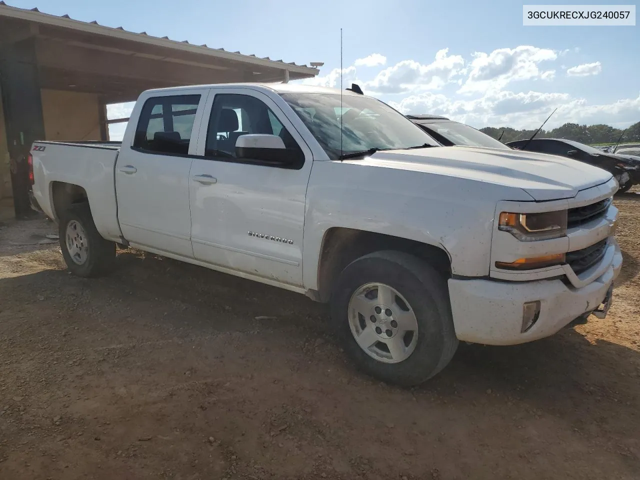 2018 Chevrolet Silverado K1500 Lt VIN: 3GCUKRECXJG240057 Lot: 74106344