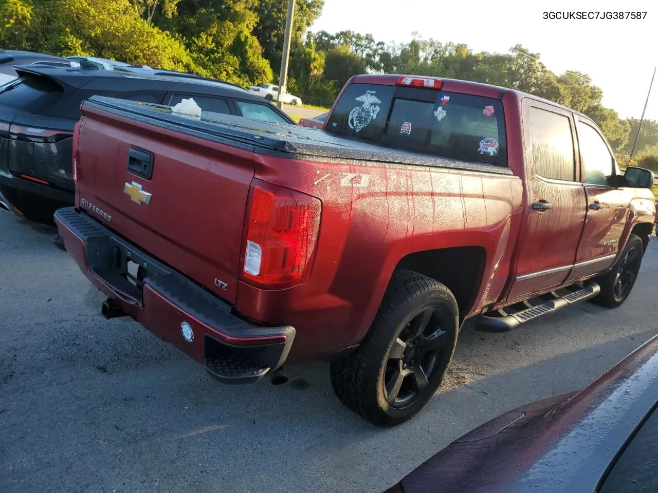 2018 Chevrolet Silverado K1500 Ltz VIN: 3GCUKSEC7JG387587 Lot: 74197664