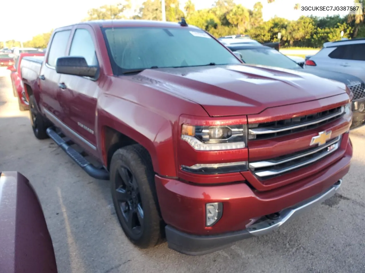 2018 Chevrolet Silverado K1500 Ltz VIN: 3GCUKSEC7JG387587 Lot: 74197664