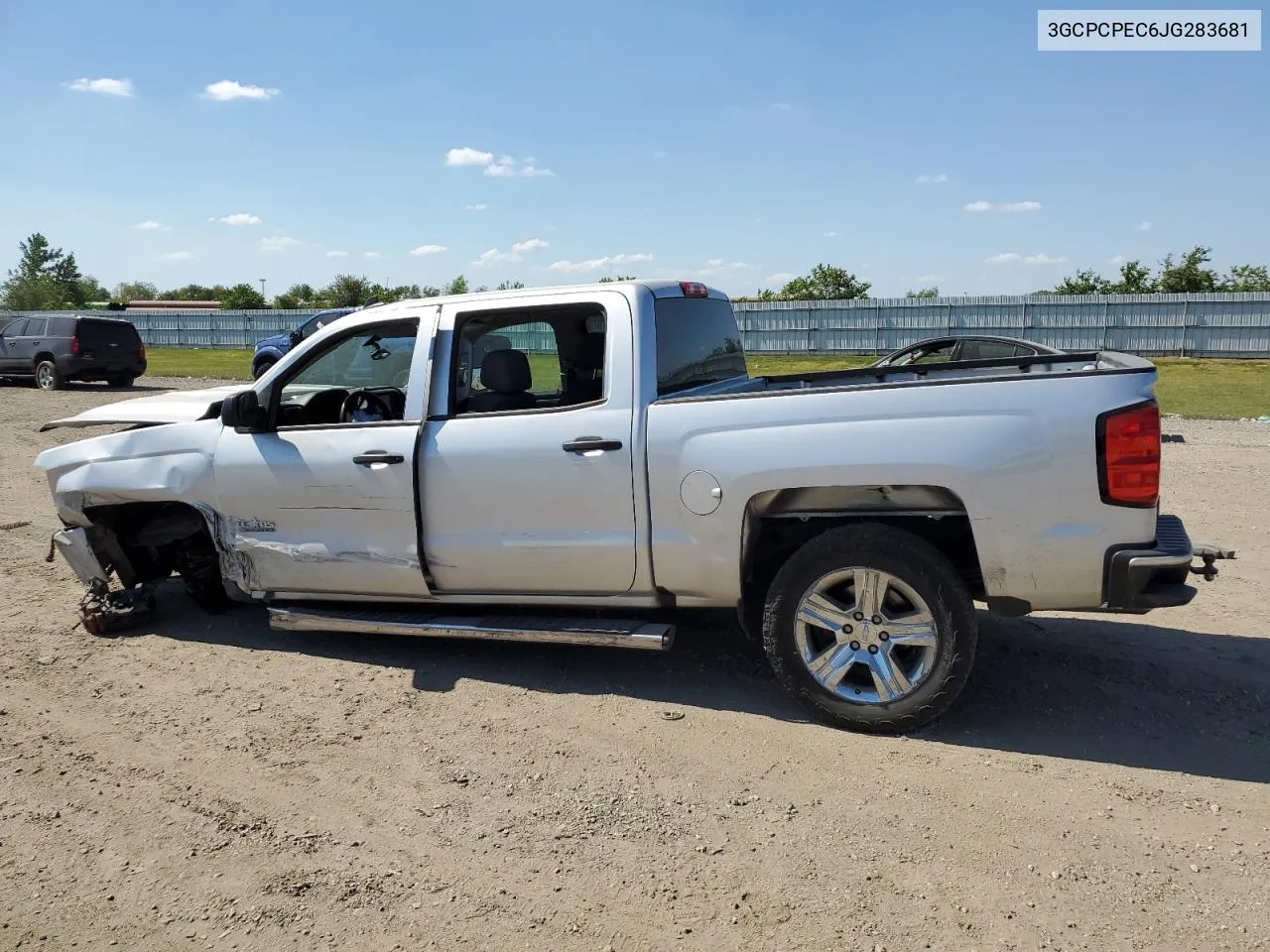 2018 Chevrolet Silverado C1500 Custom VIN: 3GCPCPEC6JG283681 Lot: 74350574