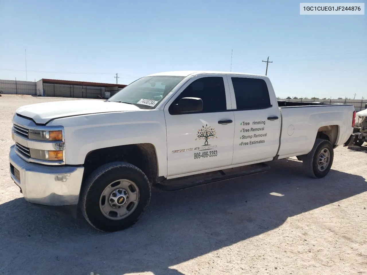 2018 Chevrolet Silverado C2500 Heavy Duty VIN: 1GC1CUEG1JF244876 Lot: 74430734