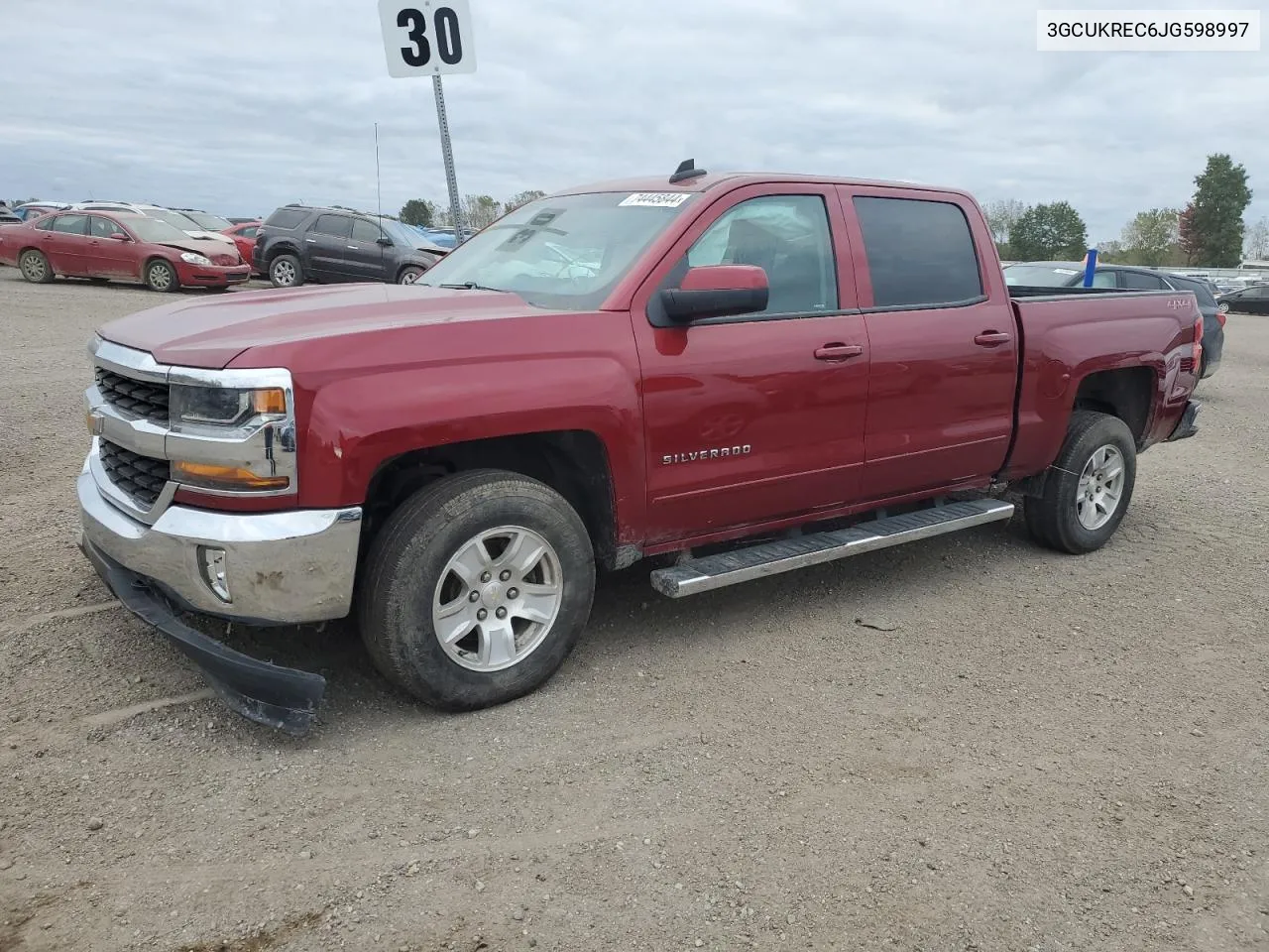 2018 Chevrolet Silverado K1500 Lt VIN: 3GCUKREC6JG598997 Lot: 74445844