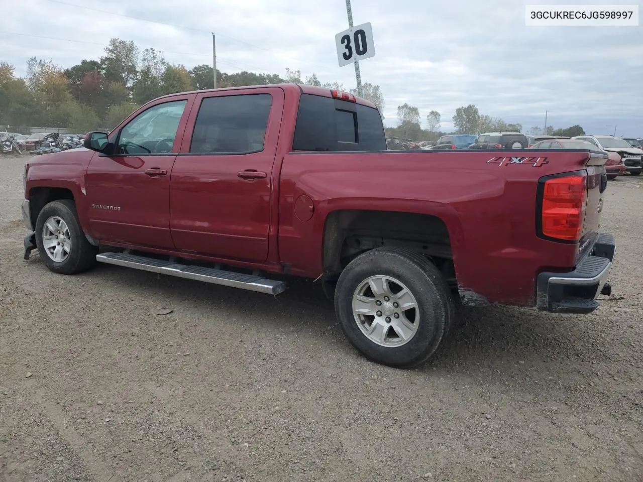 2018 Chevrolet Silverado K1500 Lt VIN: 3GCUKREC6JG598997 Lot: 74445844