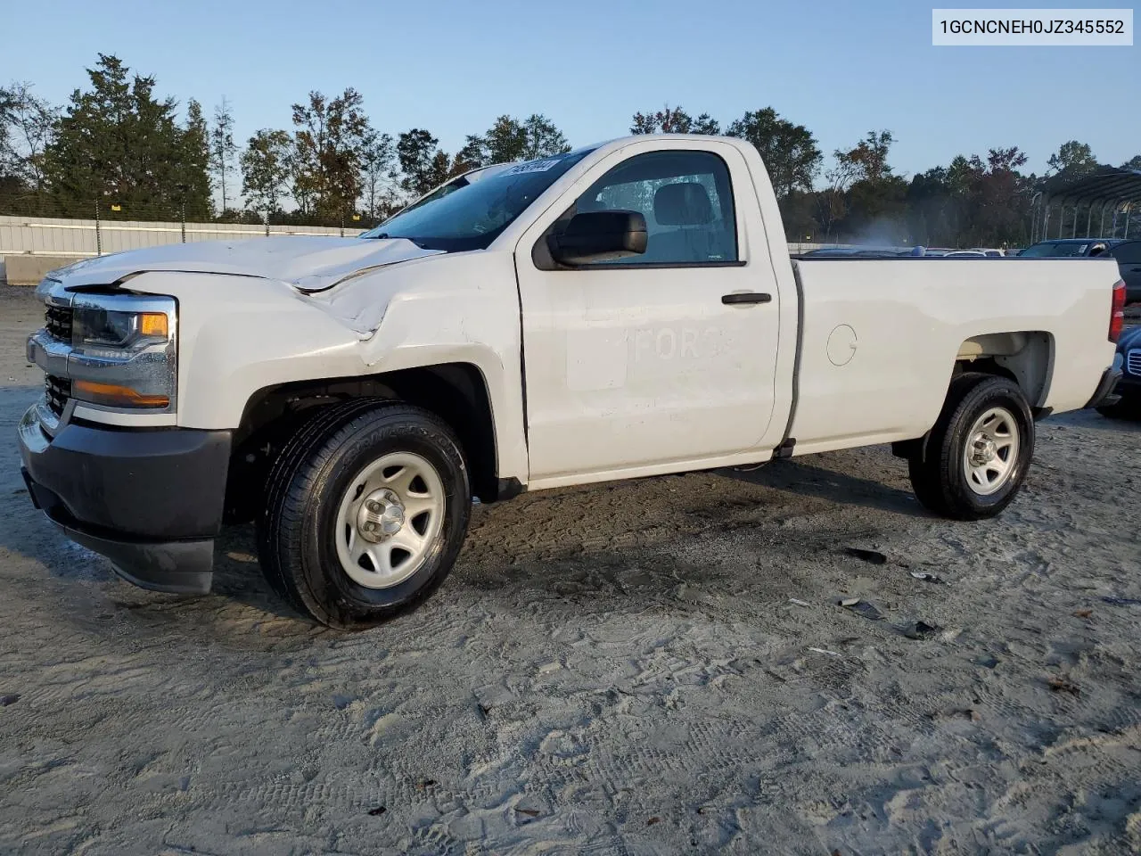 2018 Chevrolet Silverado C1500 VIN: 1GCNCNEH0JZ345552 Lot: 74557044