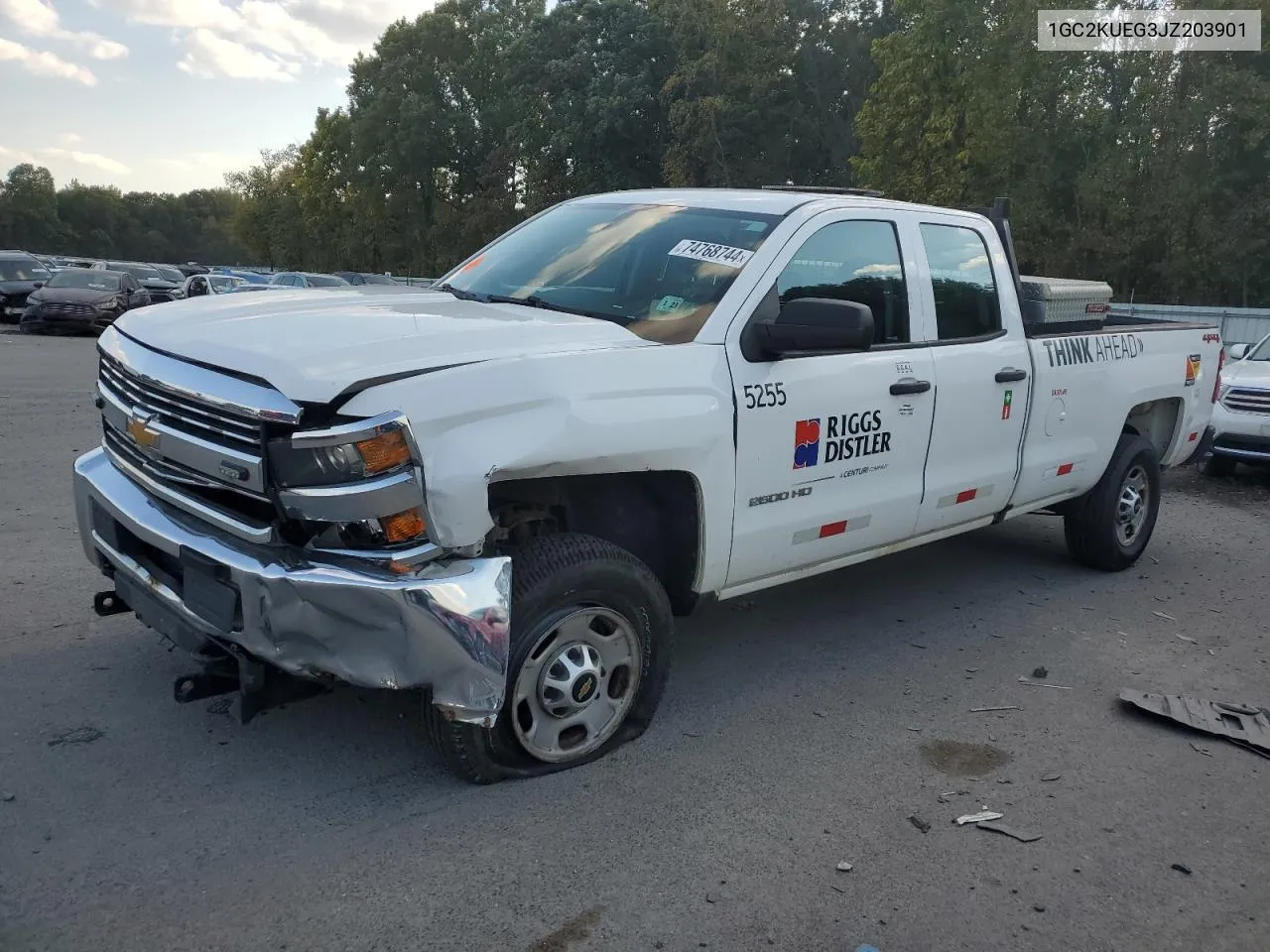 2018 Chevrolet Silverado K2500 Heavy Duty VIN: 1GC2KUEG3JZ203901 Lot: 74768744