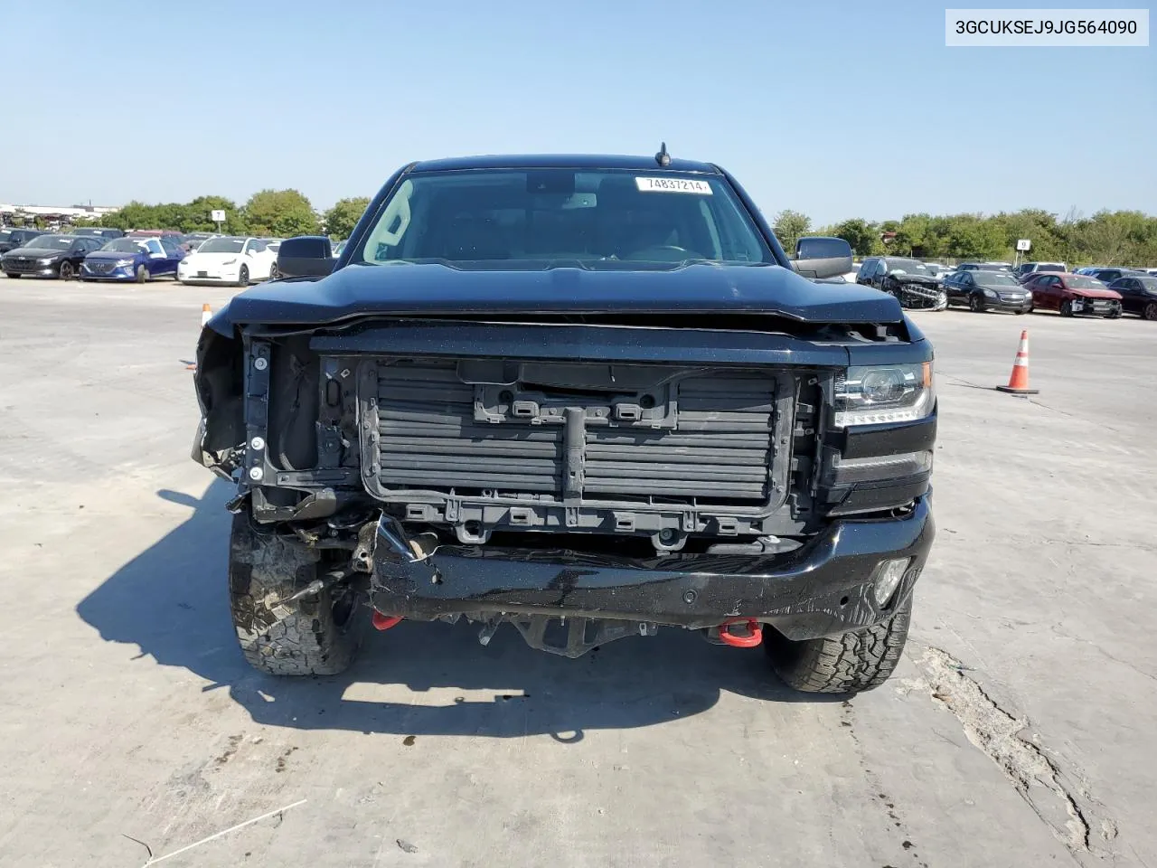 2018 Chevrolet Silverado K1500 Ltz VIN: 3GCUKSEJ9JG564090 Lot: 74837214