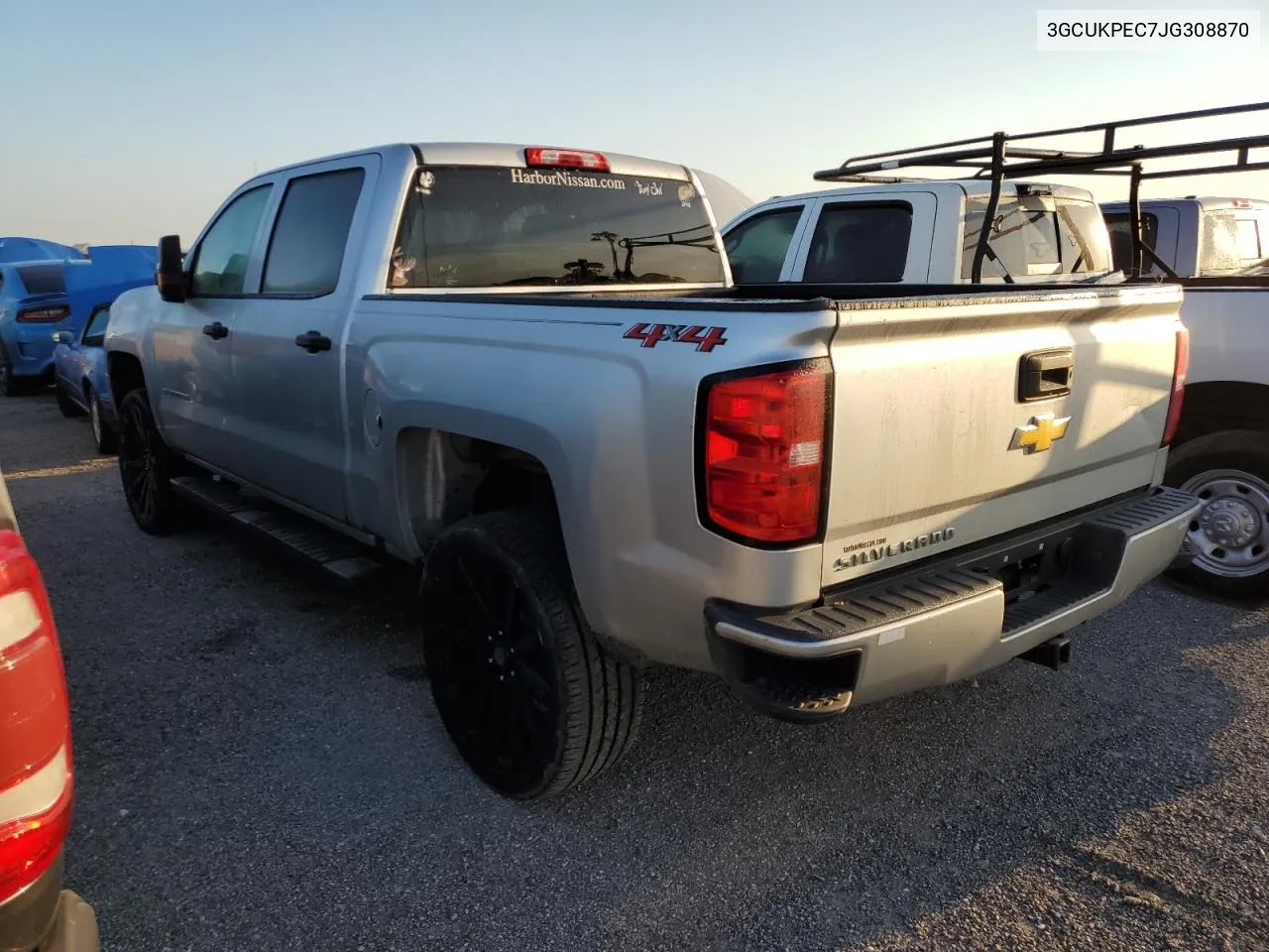 2018 Chevrolet Silverado K1500 Custom VIN: 3GCUKPEC7JG308870 Lot: 75120154