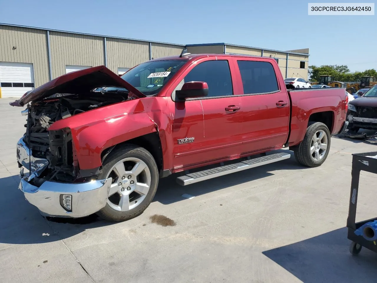 2018 Chevrolet Silverado C1500 Lt VIN: 3GCPCREC3JG642450 Lot: 75269184