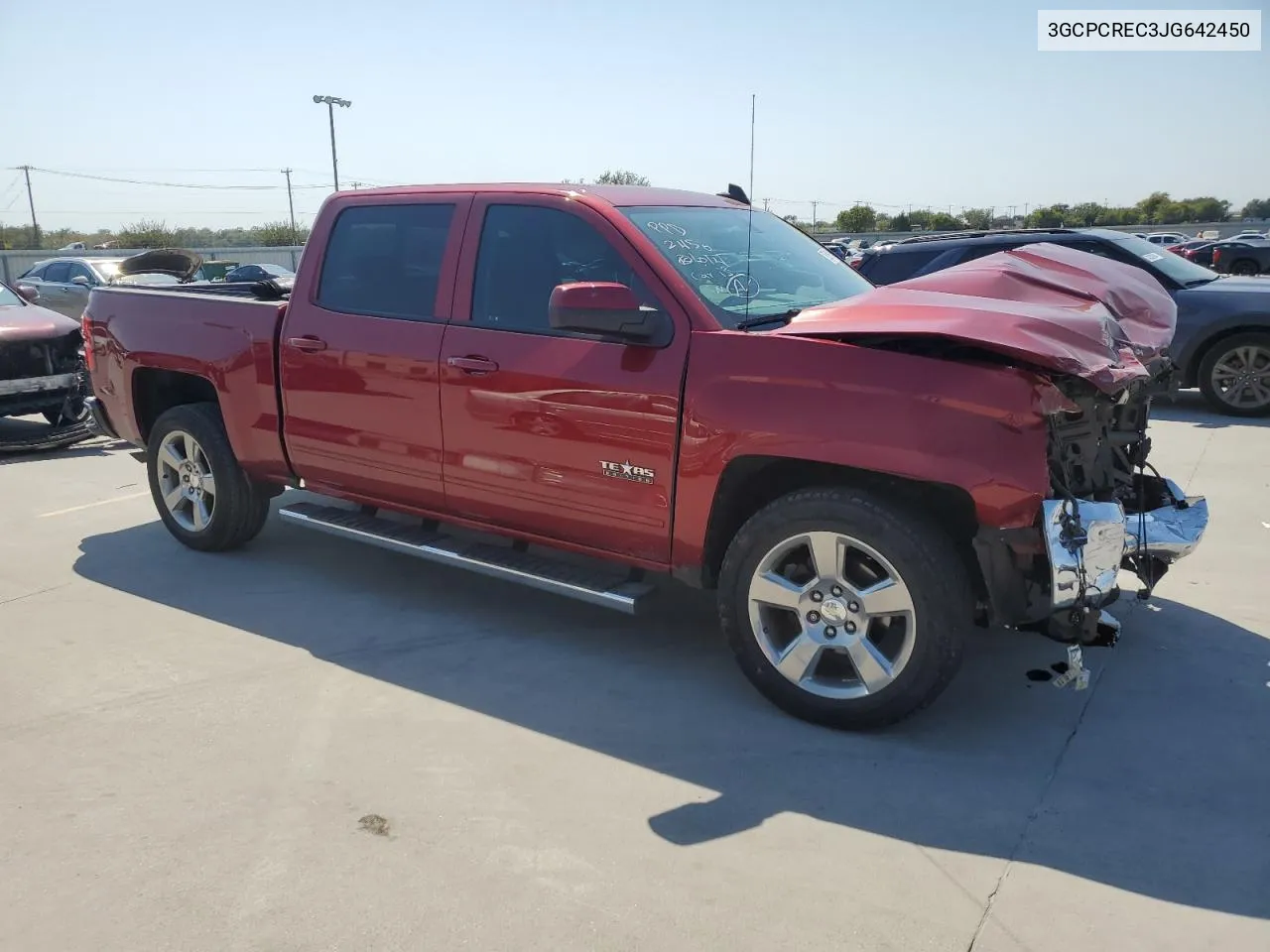 2018 Chevrolet Silverado C1500 Lt VIN: 3GCPCREC3JG642450 Lot: 75269184