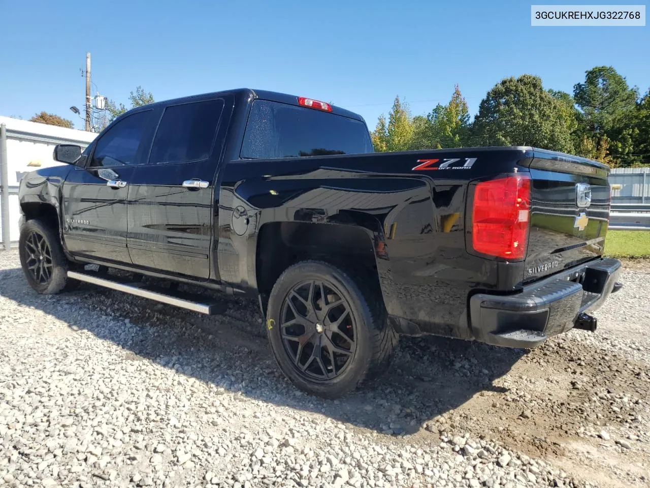 3GCUKREHXJG322768 2018 Chevrolet Silverado K1500 Lt