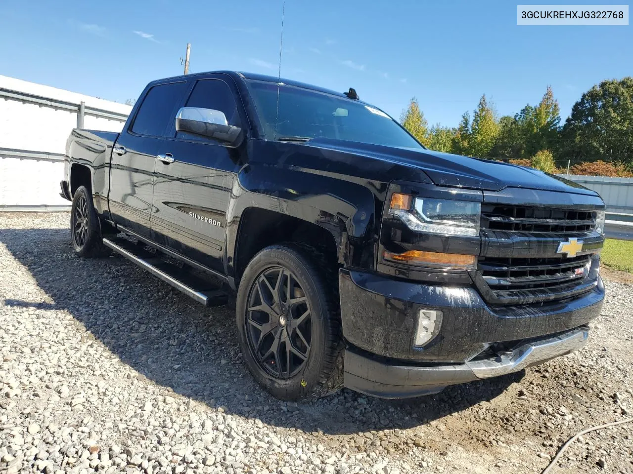 3GCUKREHXJG322768 2018 Chevrolet Silverado K1500 Lt