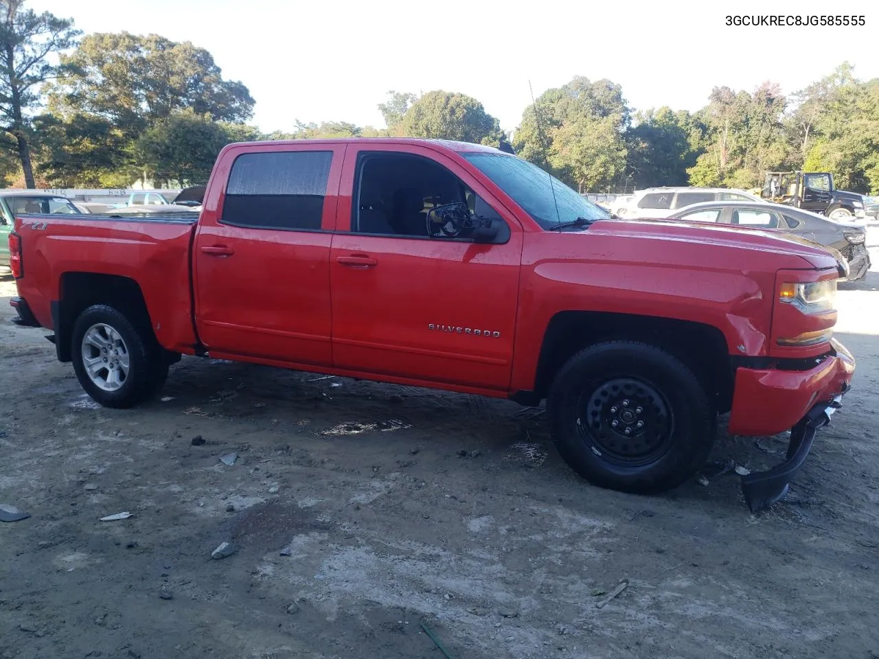 2018 Chevrolet Silverado K1500 Lt VIN: 3GCUKREC8JG585555 Lot: 75509504