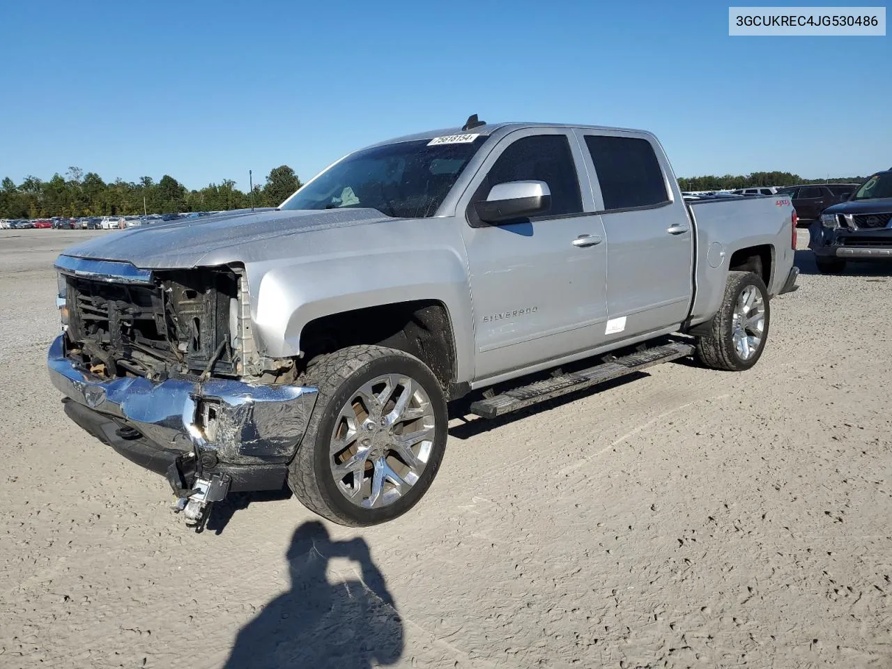 2018 Chevrolet Silverado K1500 Lt VIN: 3GCUKREC4JG530486 Lot: 75618154