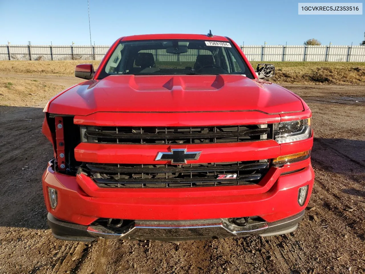 2018 Chevrolet Silverado K1500 Lt VIN: 1GCVKREC5JZ353516 Lot: 75691094