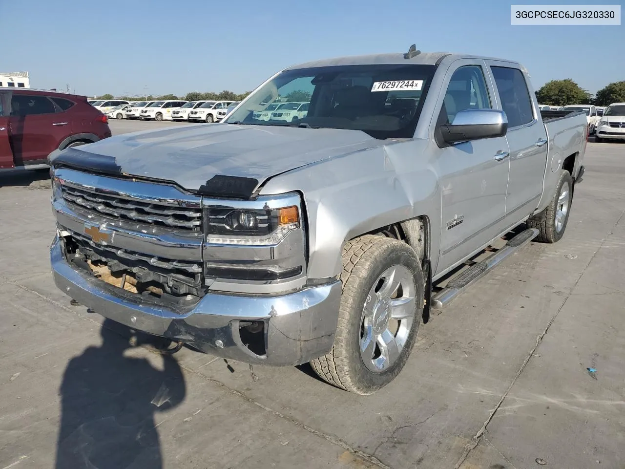 2018 Chevrolet Silverado C1500 Ltz VIN: 3GCPCSEC6JG320330 Lot: 76297244