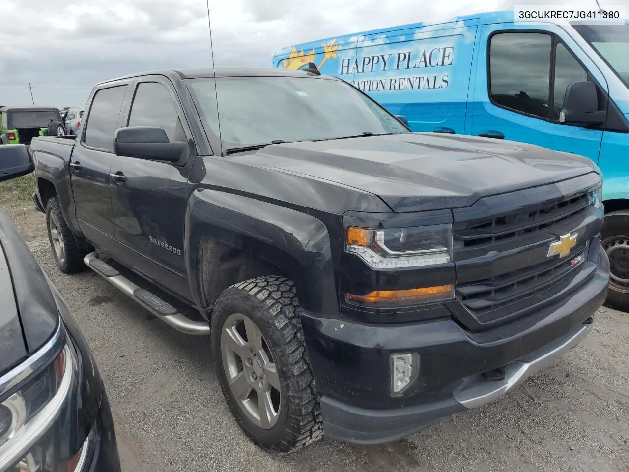 2018 Chevrolet Silverado K1500 Lt VIN: 3GCUKREC7JG411380 Lot: 76460494