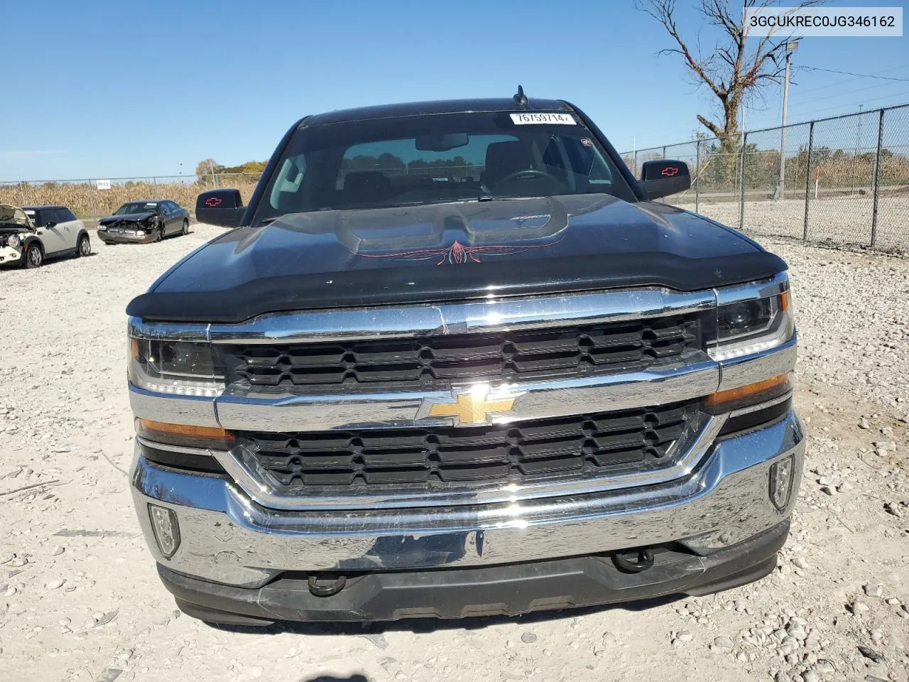 2018 Chevrolet Silverado K1500 Lt VIN: 3GCUKREC0JG346162 Lot: 76759714