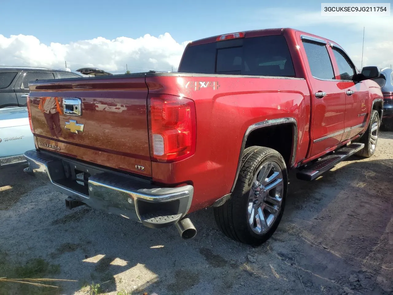 2018 Chevrolet Silverado K1500 Ltz VIN: 3GCUKSEC9JG211754 Lot: 77257814